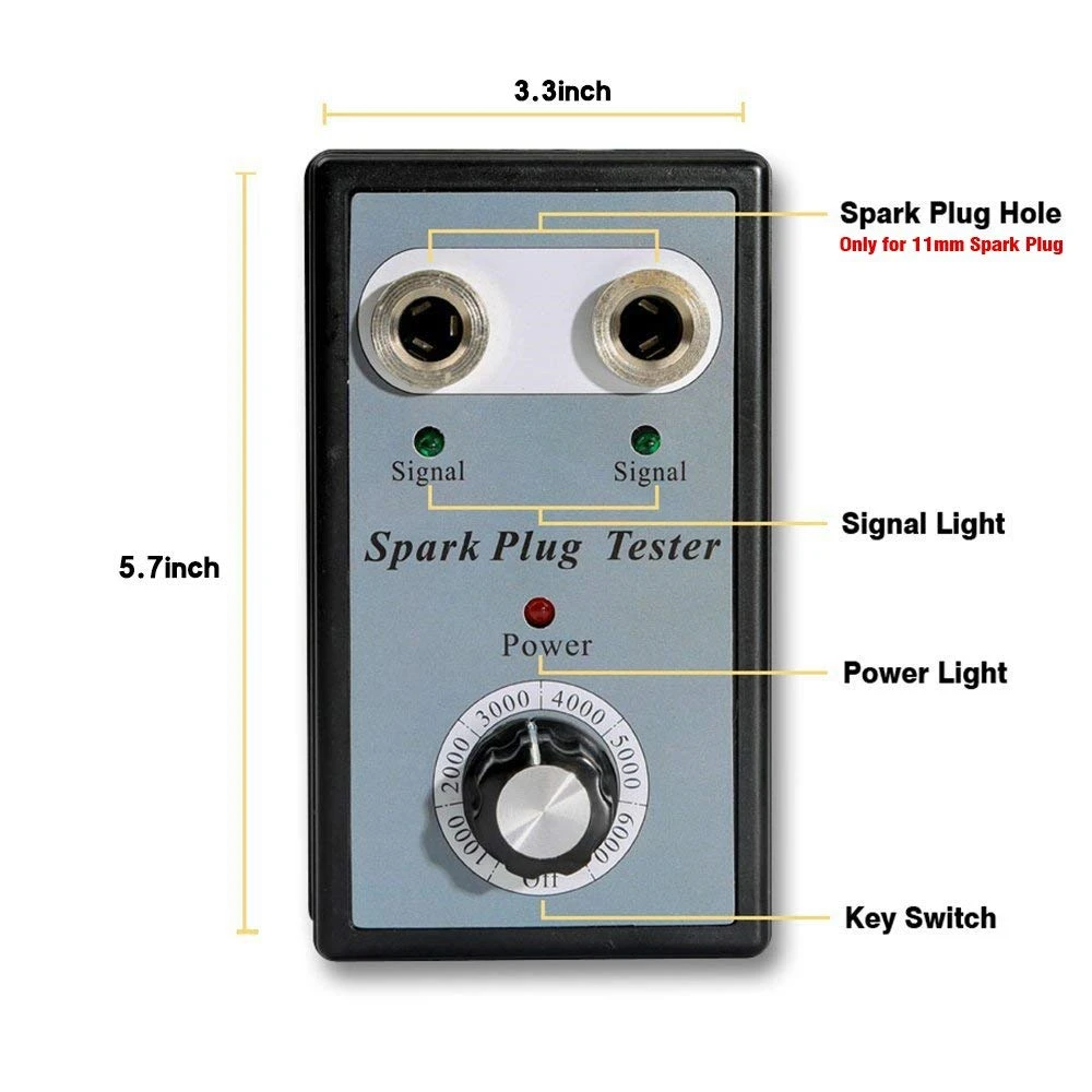 Автомобильный тестер свечей зажигания двухканальный диагностический детектор с