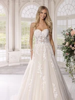 sleeveless straplesswhiteivory wedding dress lacesilky organza a linebride wedding appliques custom madeboat neck