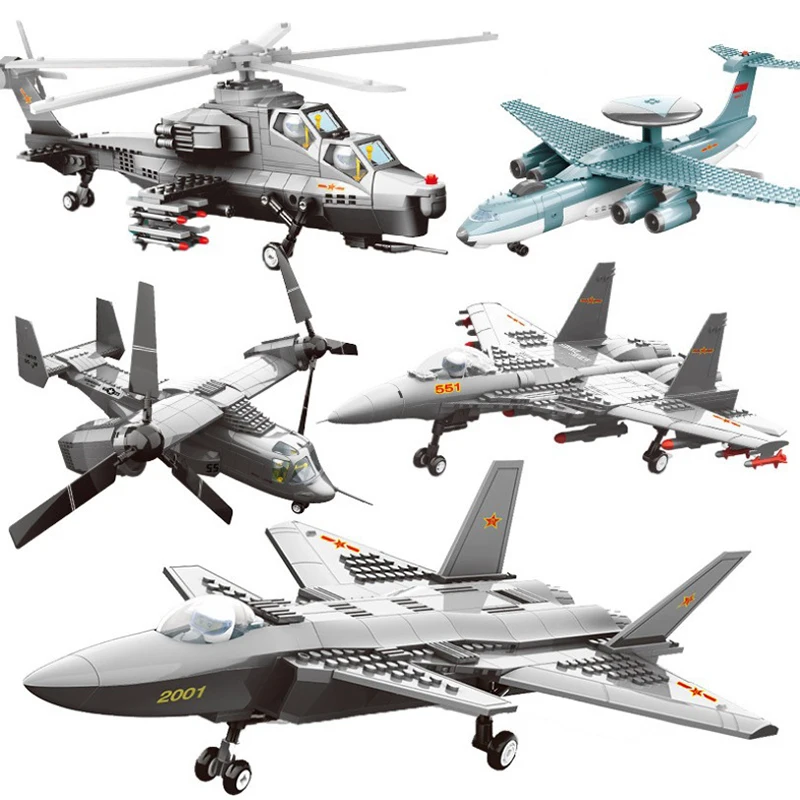 J15 Летающий Акула перевозчик на основе бойцов военные строительные блоки модель