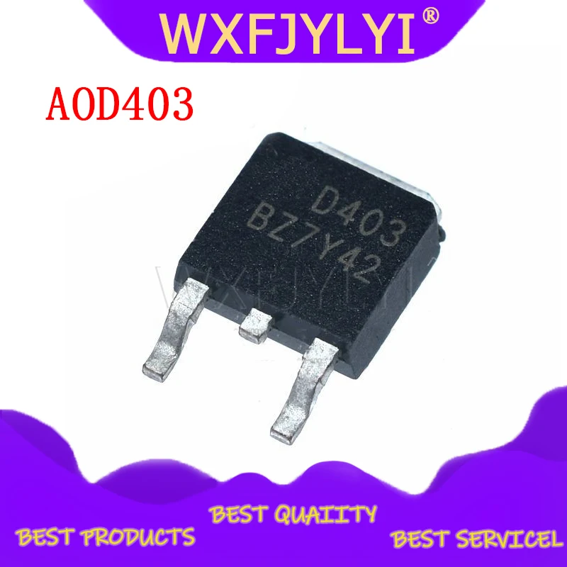 10 шт. AOD403 TO-252 D403 TO252 30 в 85A P канал MOSFET | Электронные компоненты и принадлежности