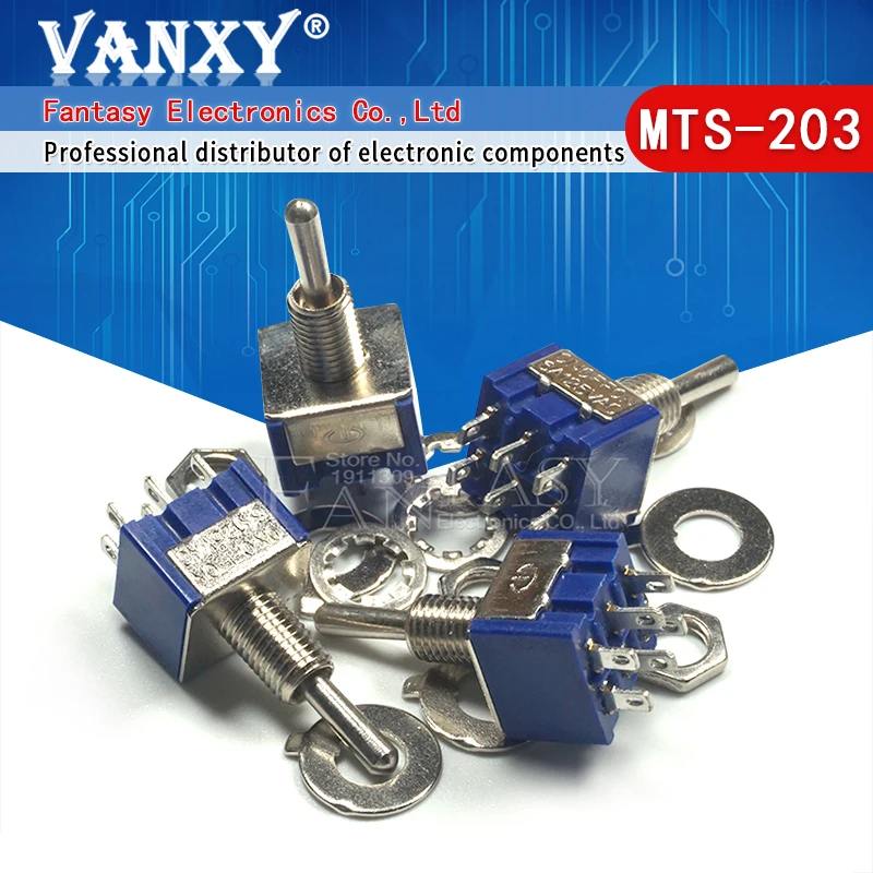 Фото 5 шт., MTS-102, MTS-103, MTS-202, MTS-203, 6A, 125 В, мини 3/6PIN, переключатели Вкл/ВКЛ/ВЫКЛ для переключения фар, двигатели №4