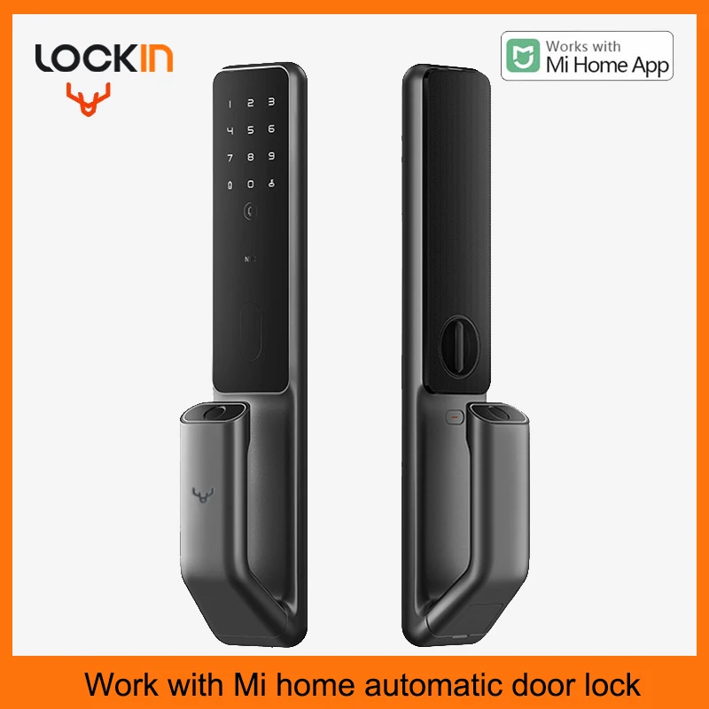 For Mi home Automatic Smart Door Lock Fingerprint Lock Password NFC Phone Unlock Work with Mihome Smart Linkage with Doorbell