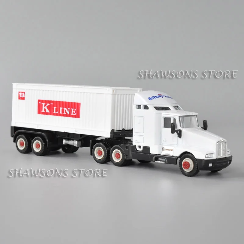 

Welly 1:64 Scale Diecast Truck Model Toy Kenworth T600 Aerocab Tractor With Container Miniature Replica