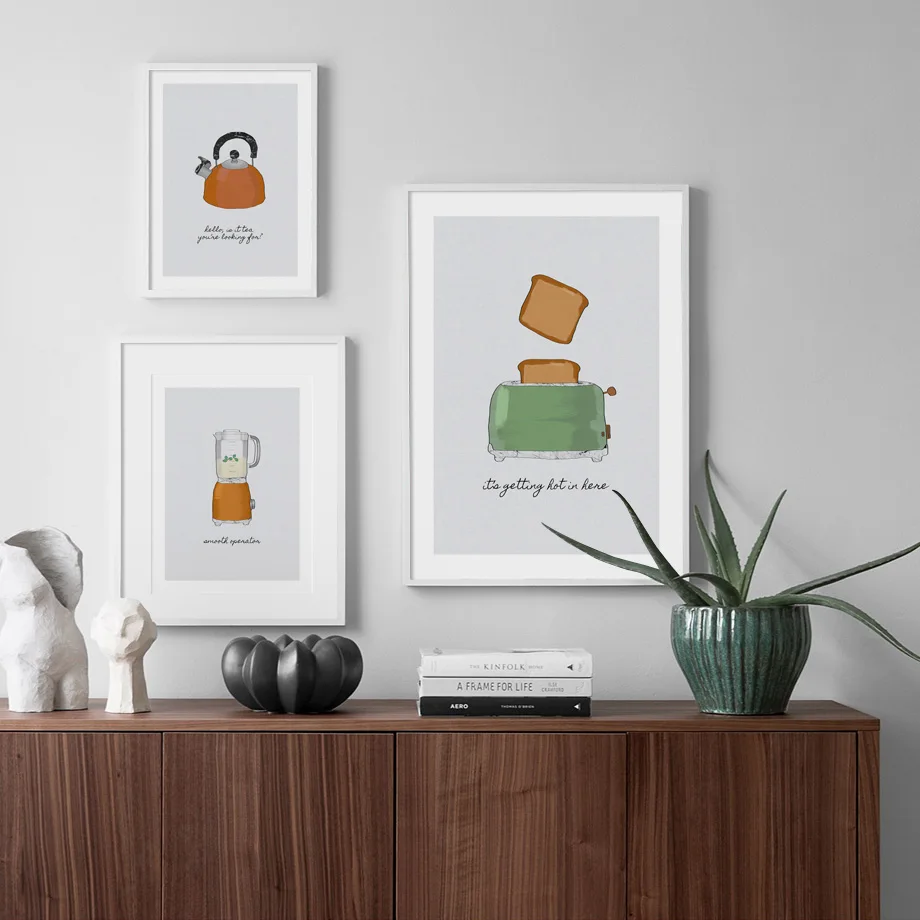 Тостер чайник кофейник блендер настенная Картина на холсте скандинавские