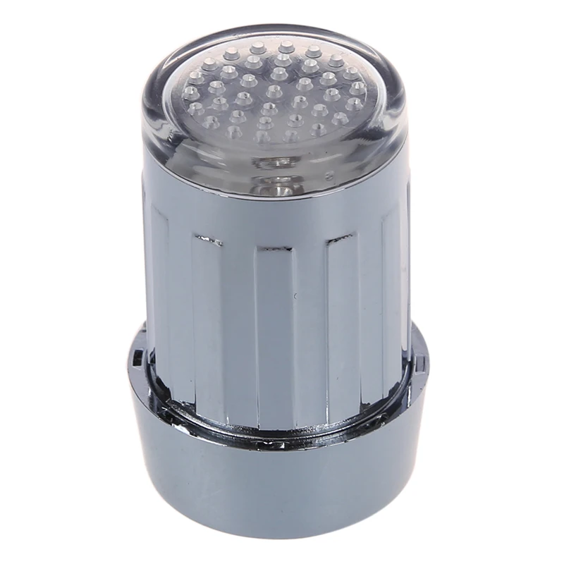 

Blue LED Light Water Stream Faucet Tap ABS Round Connector for bathroom or kitchen
