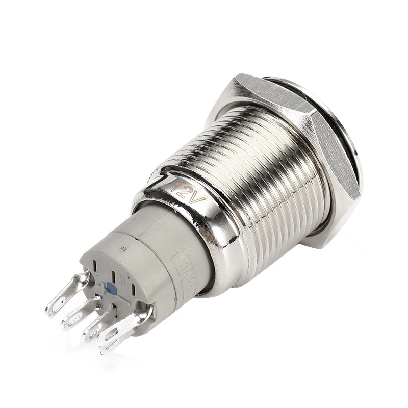 16 мм Автомобильный светодиодный самоблокирующийся из нержавеющей стали