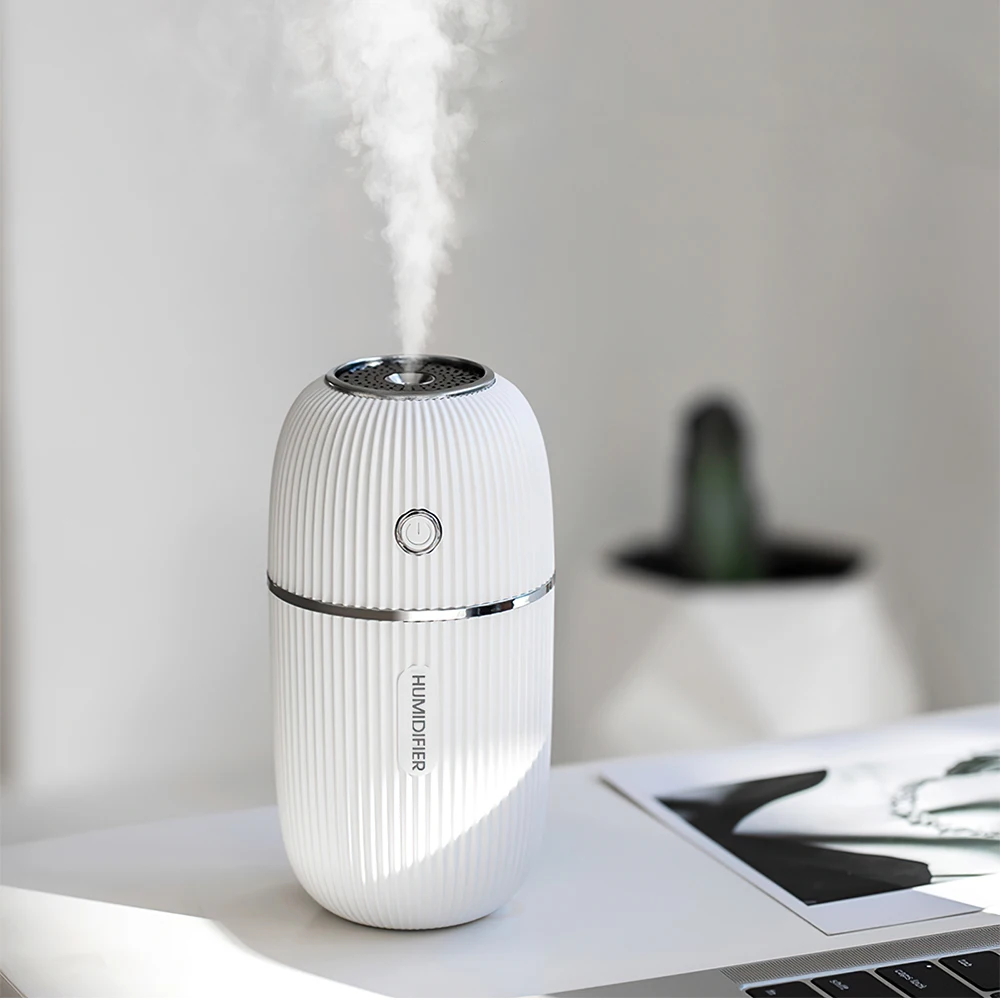 

300ML Ultrasonic Humidifier USB Aroma Essential Oil Diffuser Romantic Color Night Lamp Mist Maker Portable Car Humidificador