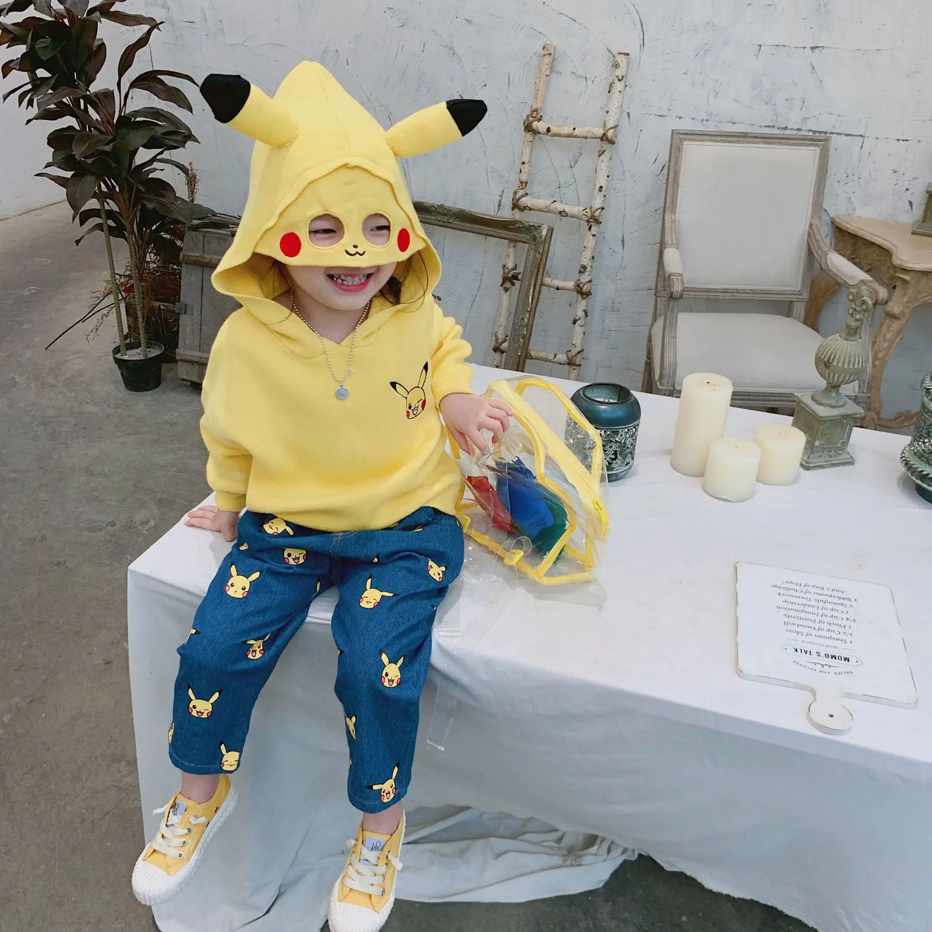 Tonytaobaby Autumn and Winter Clothes New Boys and Girls Children's Wear Children's Hooded Sweater Cartoon Cute
