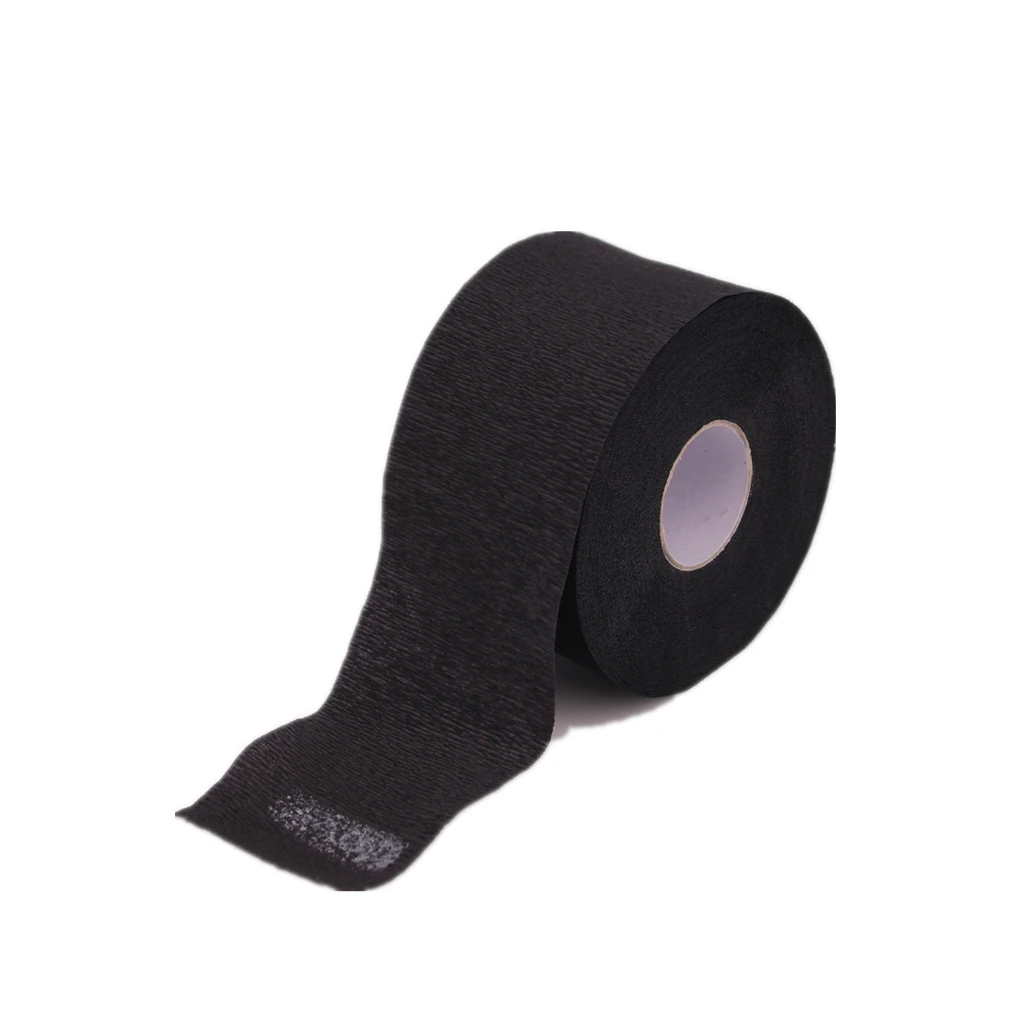 

5 Roll/Bag Disposable Neck Strip Paper Collar Barber Shop Salon Cape Black