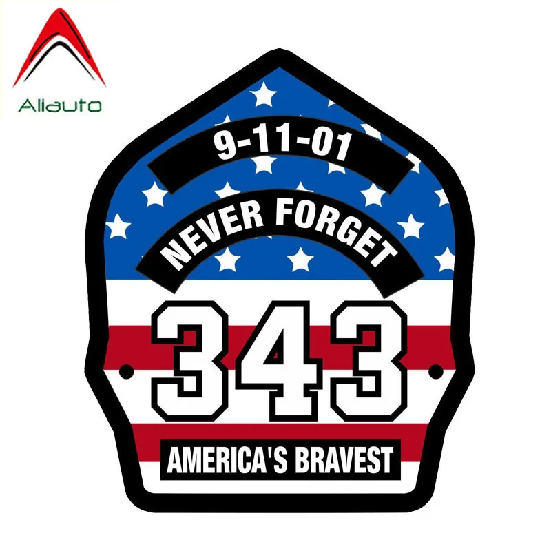 Фото Alibauto Светоотражающая Автомобильная наклейка 9/11 никогда не забывайте 343