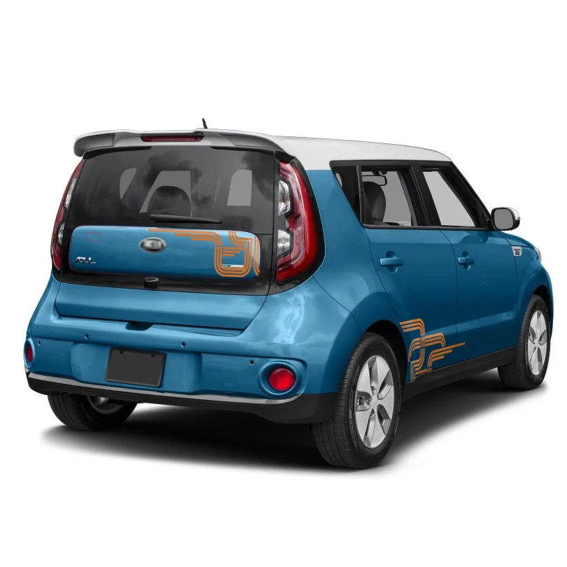 

Подходит для Kia Soal / Mini 3 двери, автомобильные наклейки, боковая дверь, Стайлинг, линия гонок, виниловая графика, классные наклейки для украшен...