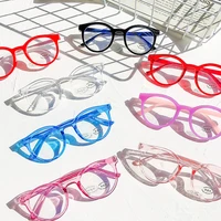 hkna 2022 retro round glasses frame childrens glasses anti blue light glasses for kids student eyeglasses child goggle cute