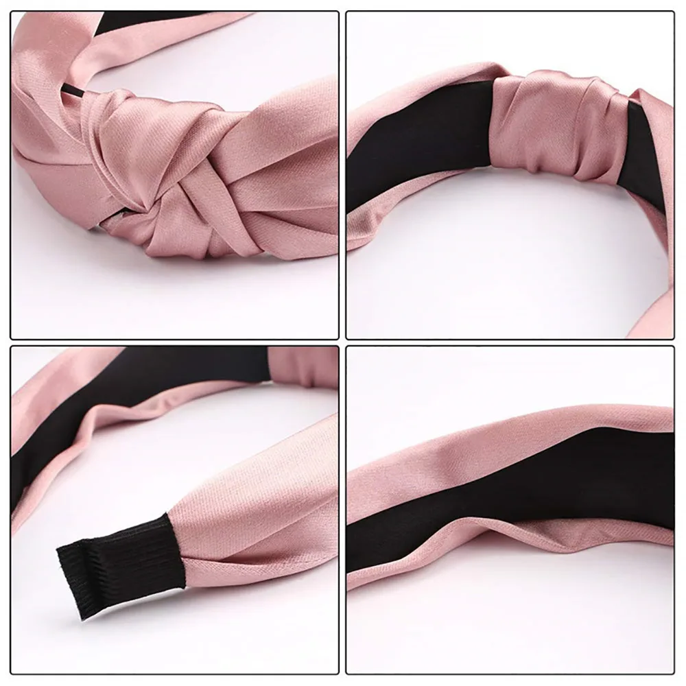 

Hot sell Soft Beauty Knotted Headband Solid Classic Style Girls Hair Accessories Hair Band for women 2020