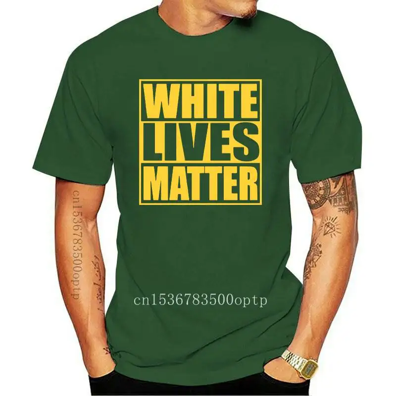 

White Lives Matter Black Lives Matter Funny T-shirts Cool Designs Graphic T Shirt 100% Cotton Camisas Summer men T-Shirt Tops