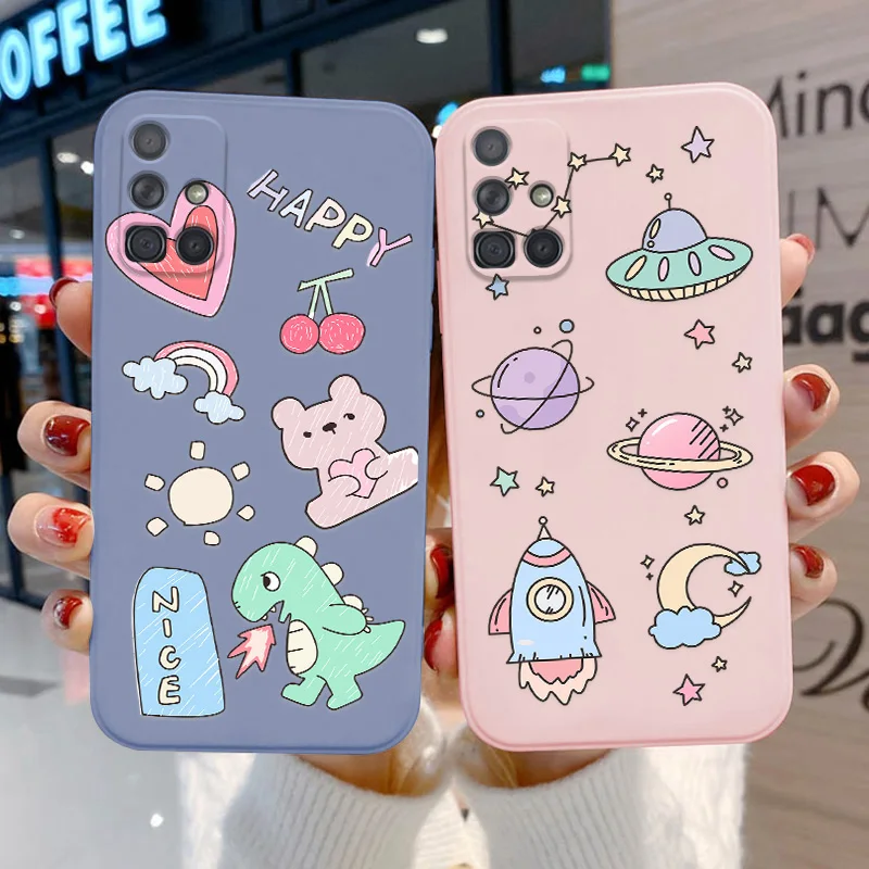 

Anime A51 A32 A71 Case For Samsung A12 Case Cover A52 S21 Ultra Plus A50 A50S A30S A42 M42 A31 A21S A20S A12 M12 A10S A02 M02