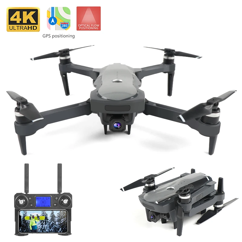 Квадрокоптер EBOYU XKY K20 складной бесщеточный Радиоуправляемый Дрон с GPS Wi-Fi FPV 4K HD ESC |