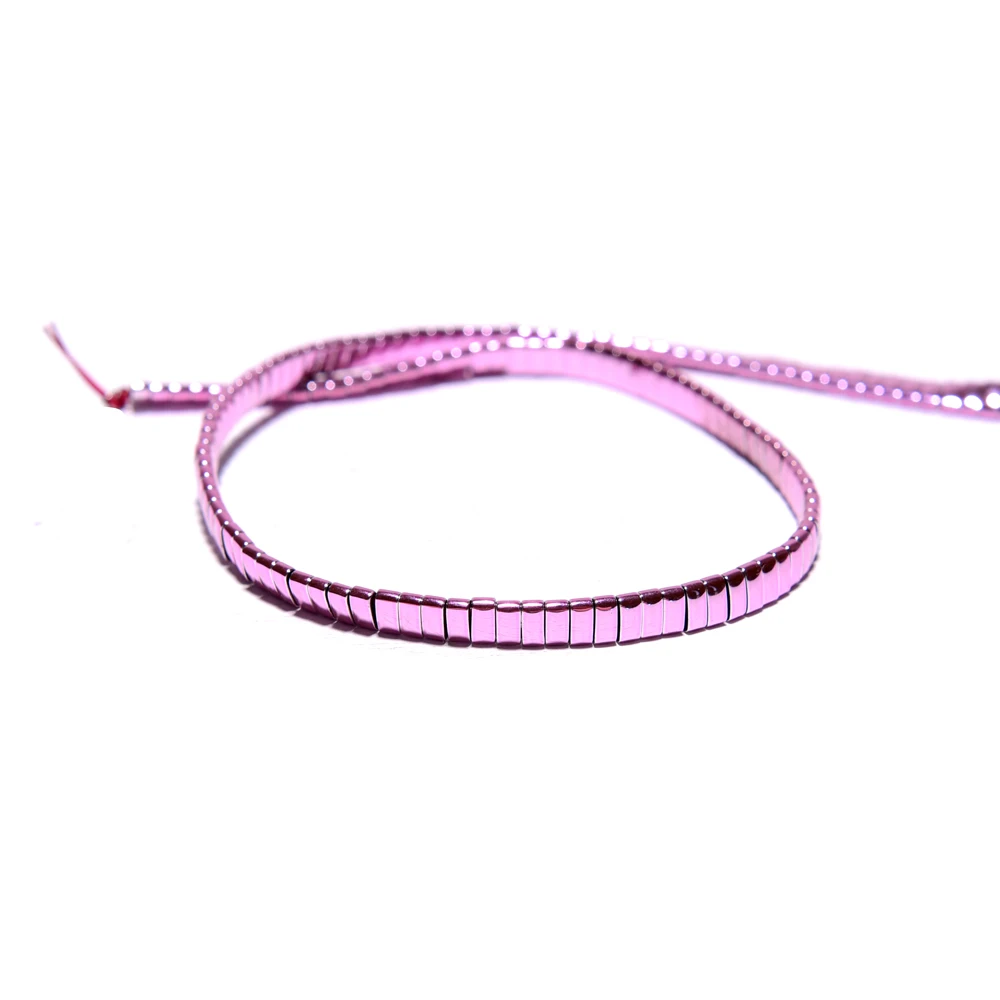 Два отверстия гематитовые бусины квадратные разделители рукоделие матовые