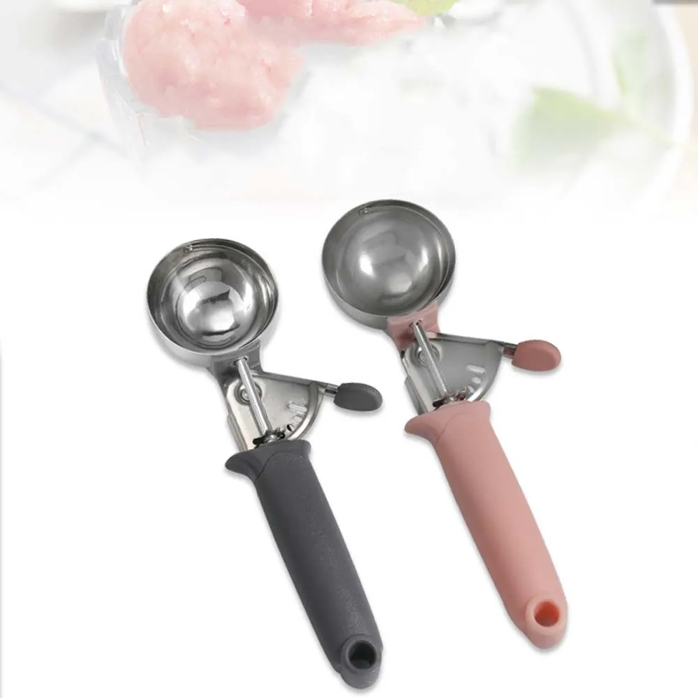 1 Pcs Stainless Steel Ice Cream Scoop Ball Maker Cookie Dough Meat Balls Rice Dishes Spoon Kitchen Tools | Дом и сад