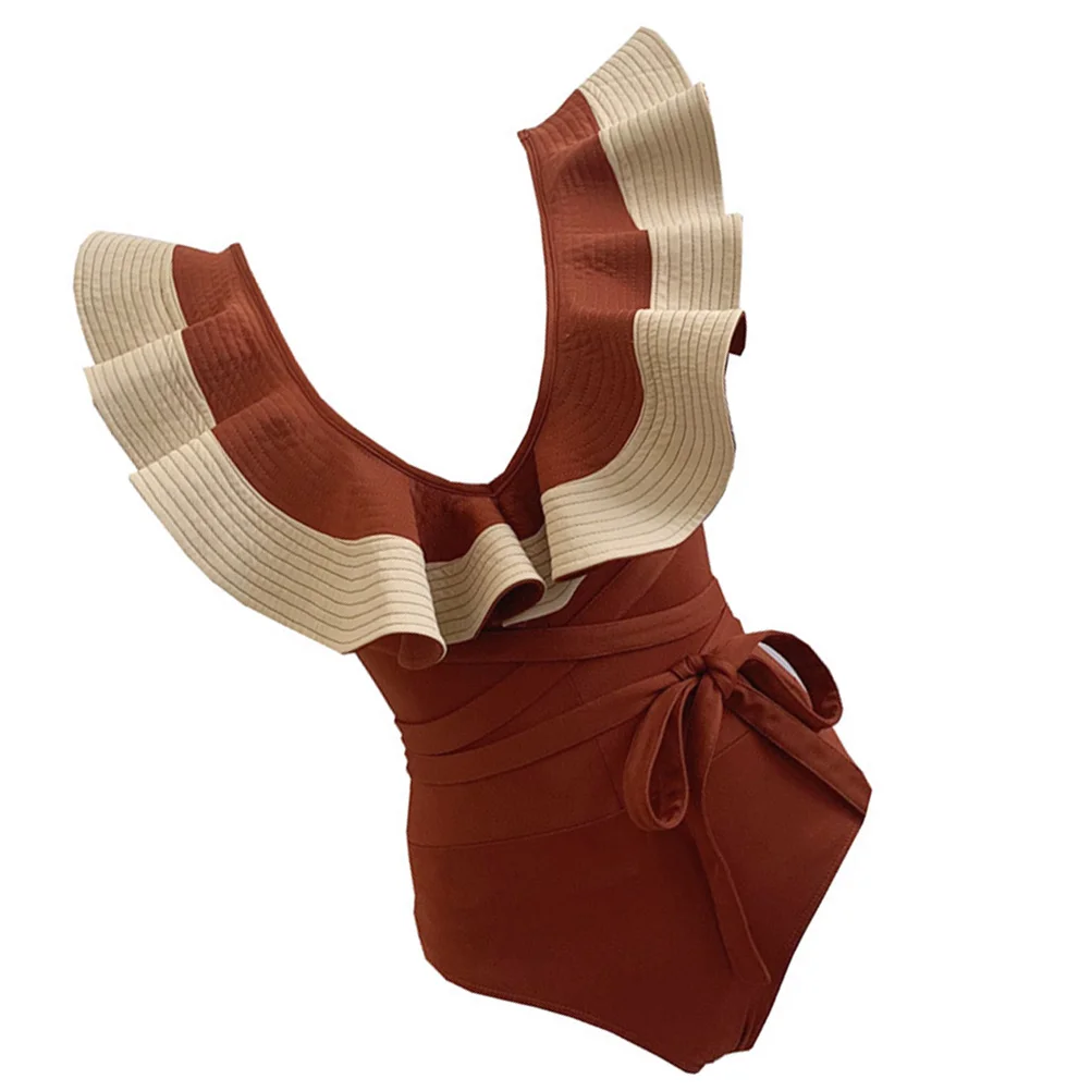 

1 Set Creative Flounce Swimsuit Fashion Bathing Suit Party Swimming Clothing