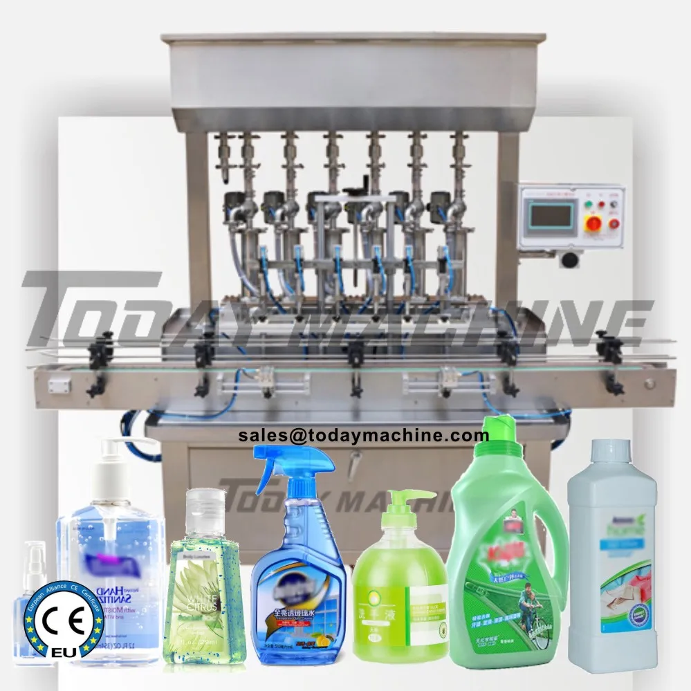 

automatic viscous liquid/paste bottle filling machine for liquid soap, body lotion, shampoo production line