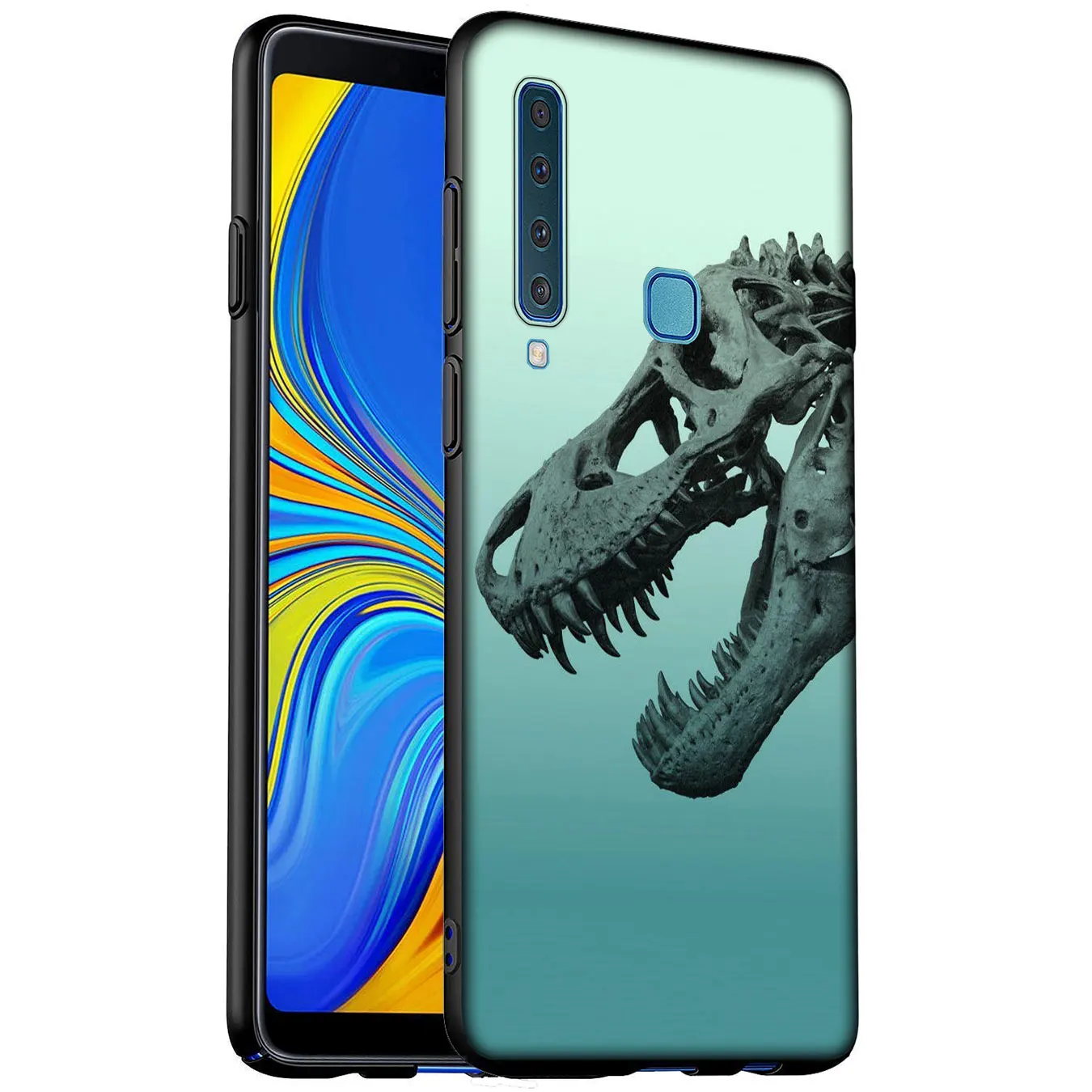 Мягкий силиконовый чехол Велоцираптора с динозаврами для Samsung Galaxy A6 A7 A8 A9 2018 A3 A5 2016