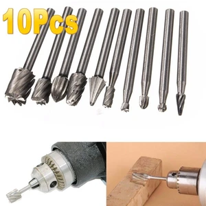 10Pcs/Set High-Speed Steel Rotary File For Wood Woodworking Milling Cutter Wood Carving Carving Knife Hand Tools