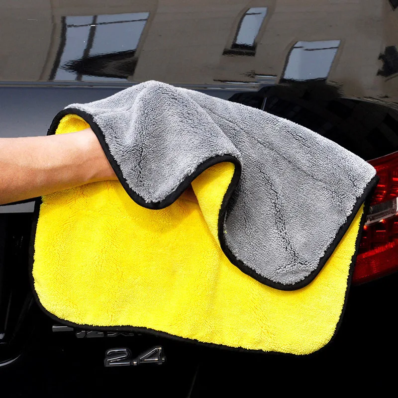 

Hot sale Thickened Car Cleaning Towel Microfiber Coral Velvet Cloth Double Sided High Density Towel New Wiping Absorbent