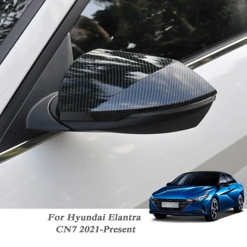 

2 шт Автомобильный Стайлинг блесток Чехлы для Hyundai Elantra CN7 2021-настоящее накладка на зеркало заднего вида автомобиля рамка отделка аксессуар и...