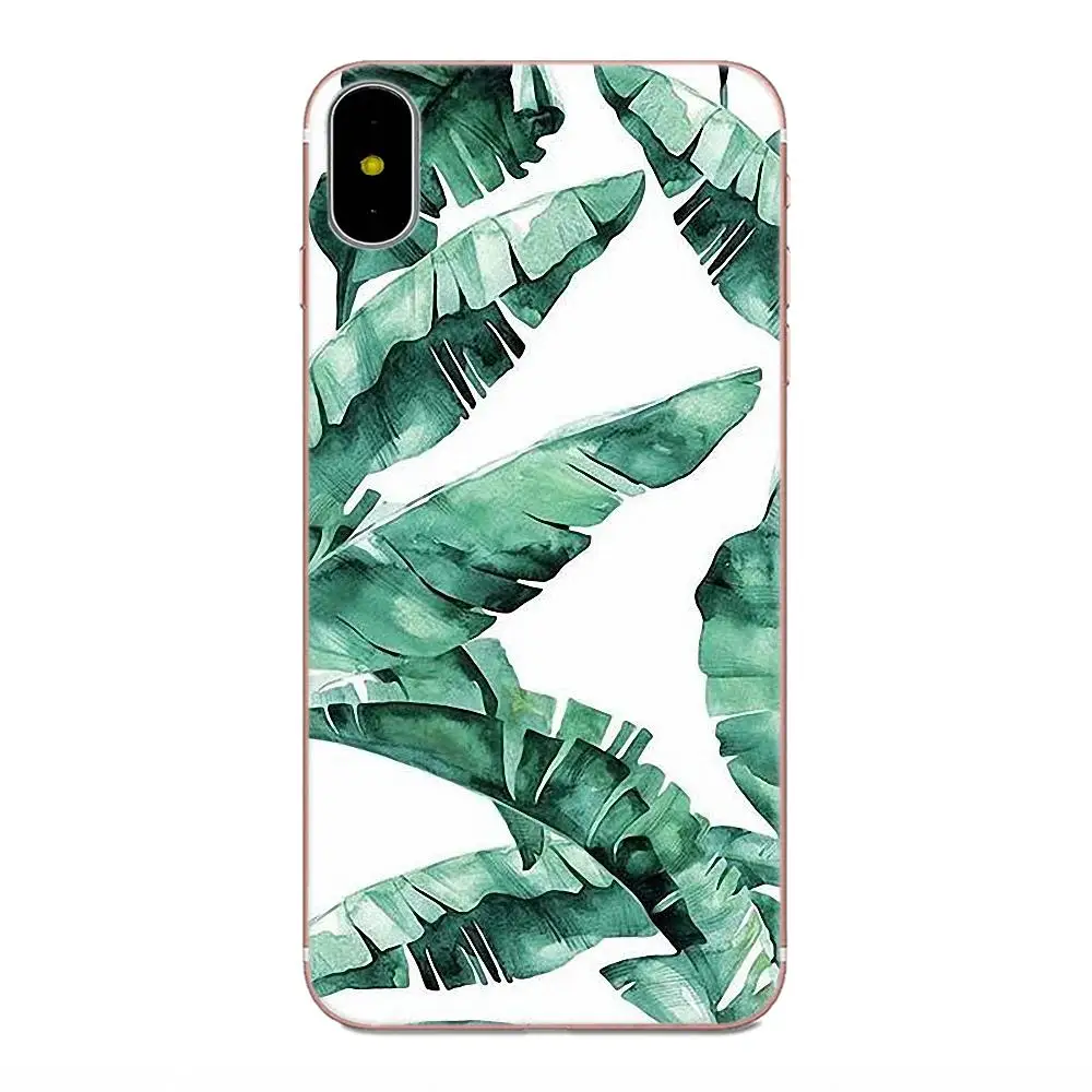 Summer Leaf Cactus Plants For Samsung Galaxy J1 J3 J4 J5 J6 J7 A10 A20 A20E A3 A40 A5 A50 A7 2016 2017 2018 Soft Capa | Мобильные