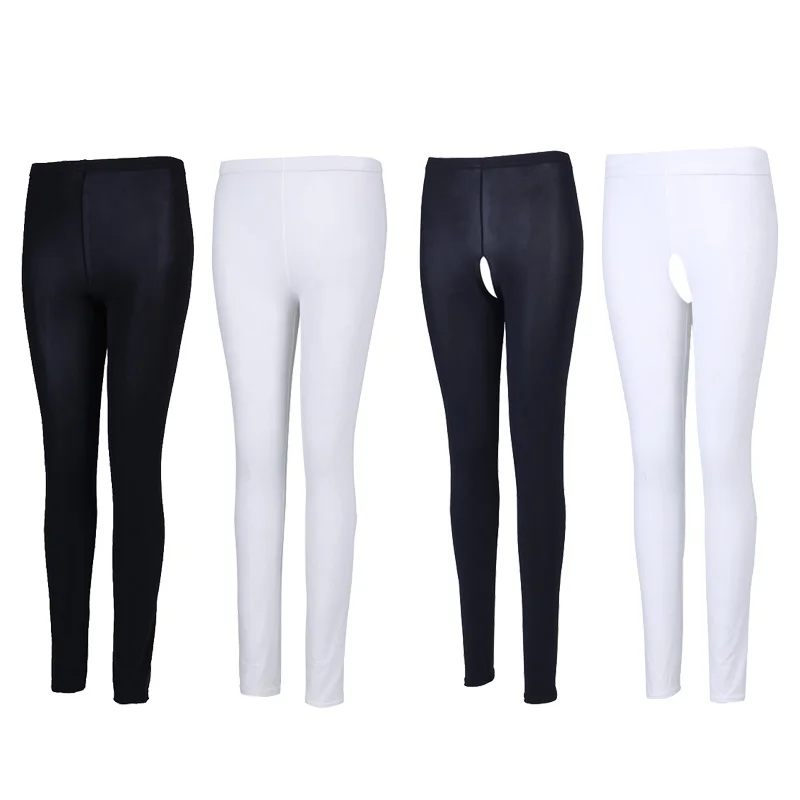 Сексуальные женские леггинсы с вырезами Прозрачное нижнее белье прозрачные