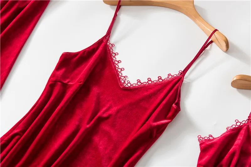 Женский бархатный пижамный комплект Daeyard теплая пижама на осень и зиму 4 шт. для