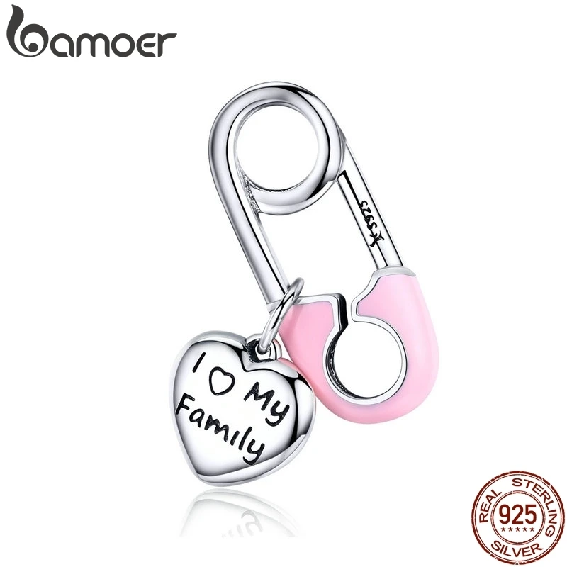 Подвеска Шарм из серебра 925 пробы с розовой эмалью|charm jewelry|charm sterlingjewelry charms |