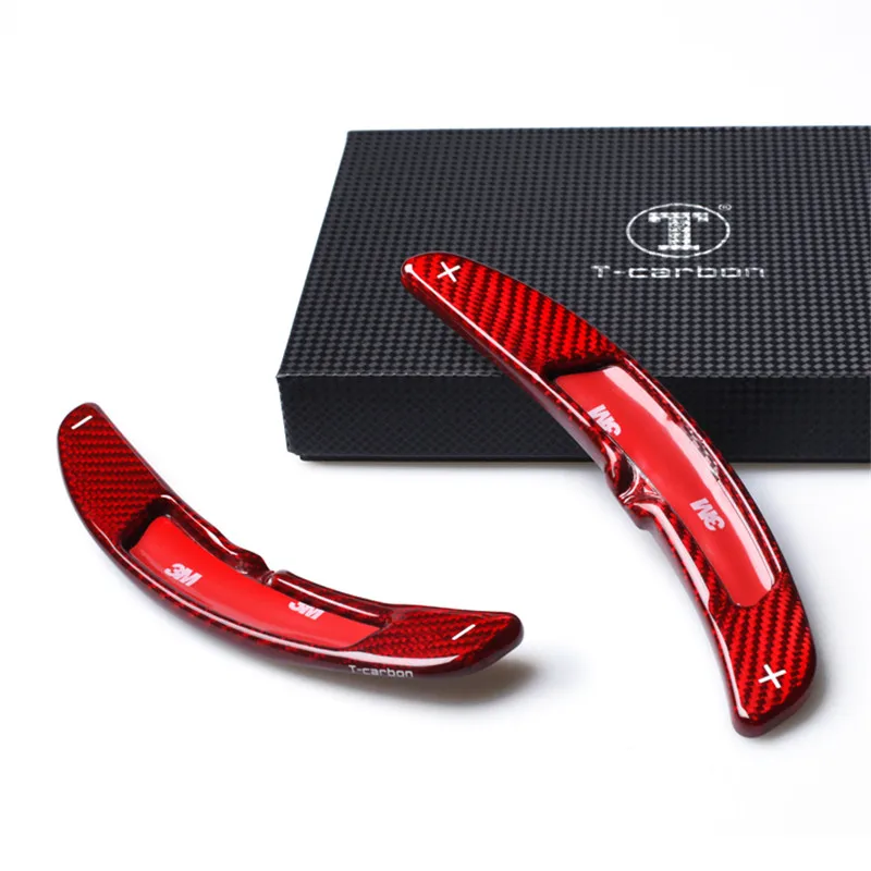 Удлиненный стиль красное стекло волокно руль весло сдвиг подходит для Porsche 911 918 -