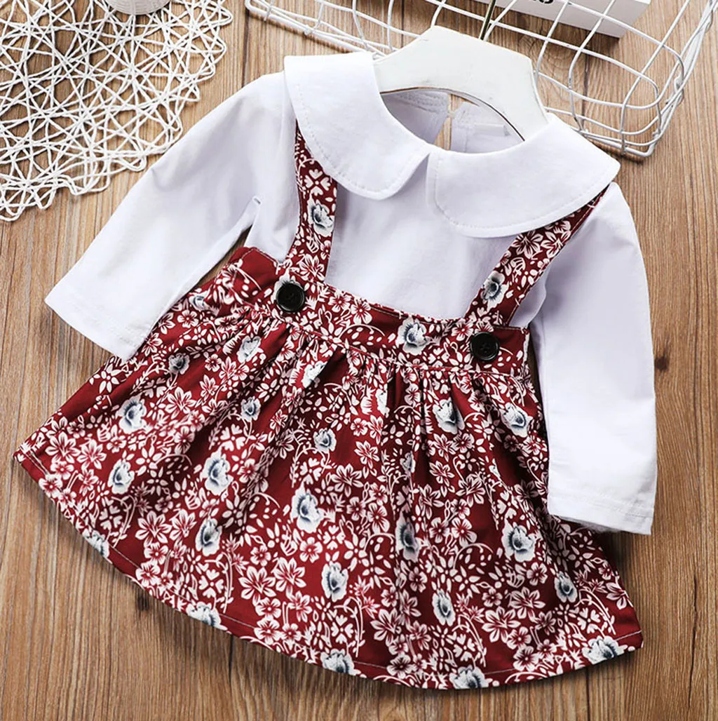 Одежда для новорожденных комбинезон с длинными рукавами девочек vestidos платье