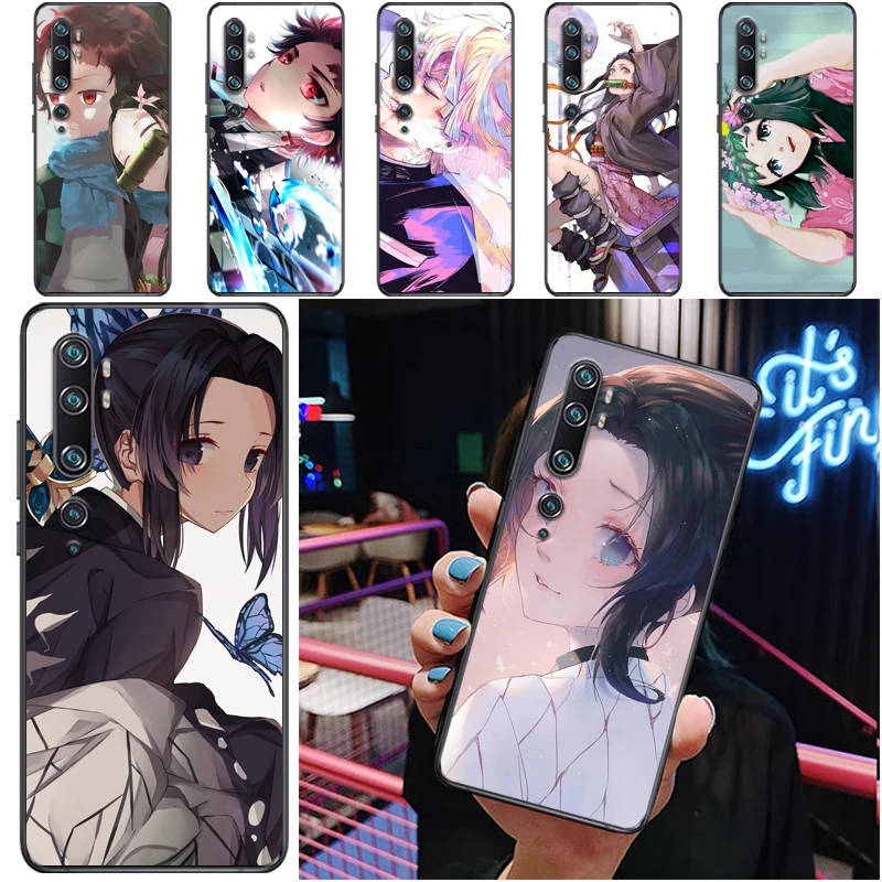 

Demon Slayer Kimetsu No Yaiba Kamado Tanjirou Kamado Nezuko Agatsuma Zenitsu Phone Case For Xiaomi CC9 Pro CC9e Carcasa Cases