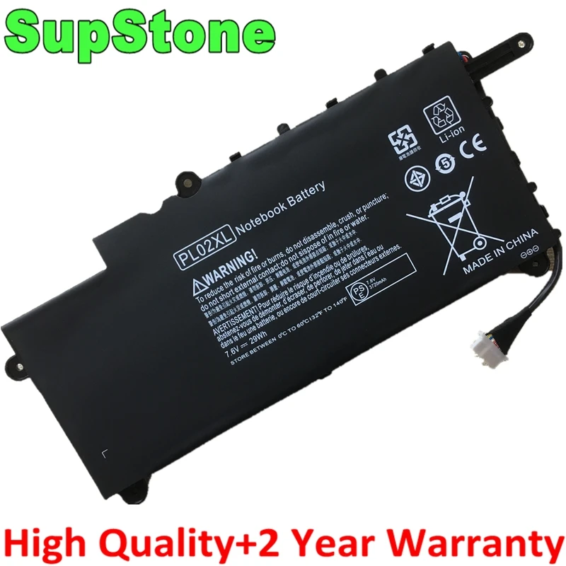 SupStone New PL02XL 751681-421 HSTNN-LB6B DB6B TPN-C115 Аккумулятор для HP Pavilion 11 X360 11-n010dX 11-N000SNX 11-N014TU 11-N030TU |