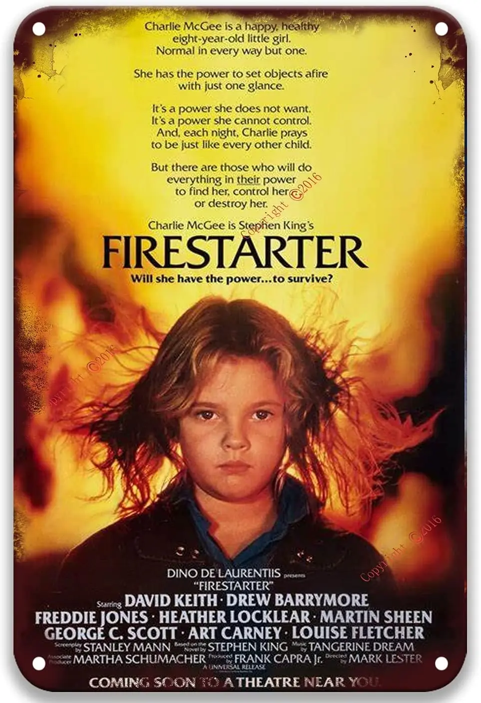 Оловянные знаки firestкраски (1984) стиль для улицы фермерского дома стены