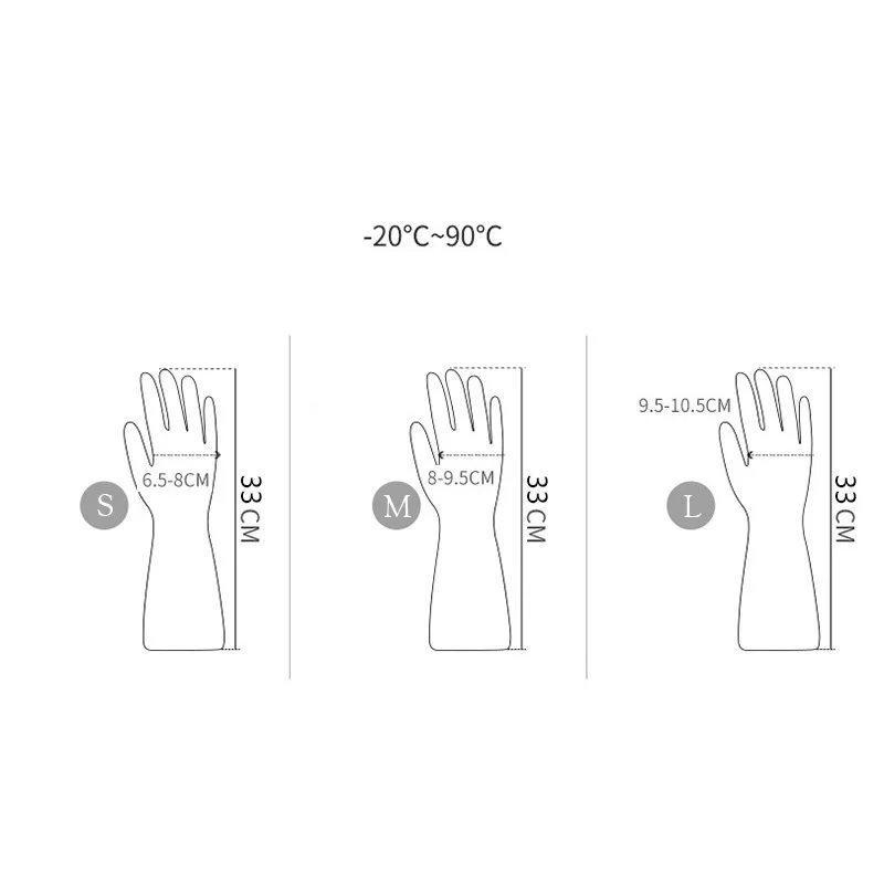 Нитриловые перчатки 2 пары/компл. пищевой класс водонепроницаемые силиконовые