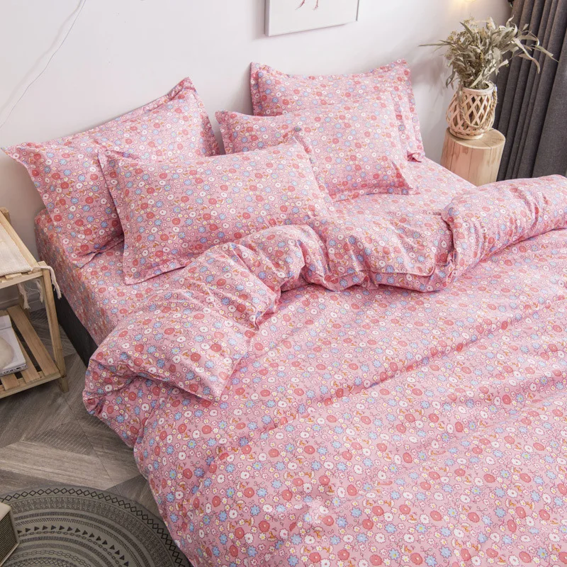

Nordic Lattice Duvet Cover 240x220 Pillowcase Printed Bedding Set Single Double Queen King Size Bed Sheet Quilt Sets Bedclothes