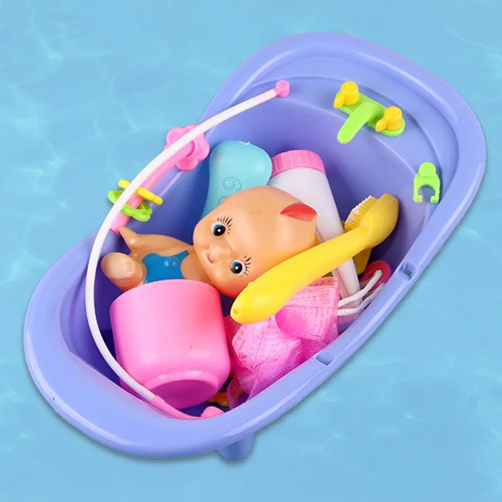 Bath Toy Shower Toy Cartoon Baby Doll Parent-child Interaction Eco-friendly Bathtub Doll Shower Kid Toy for Swimming