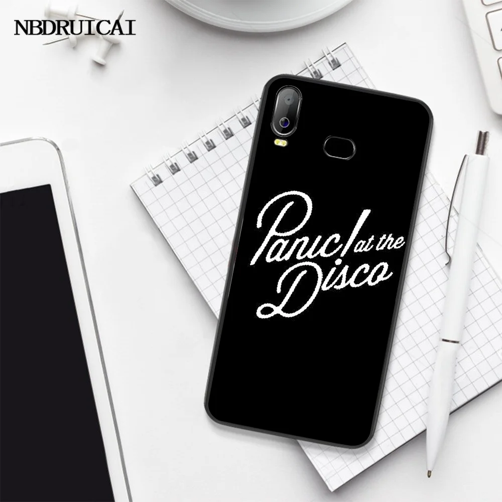 NBDRUICAI Panic At The Disco Bands черный ТПУ мягкий резиновый чехол для телефона Samsung A10 A20 A30 A40 A50