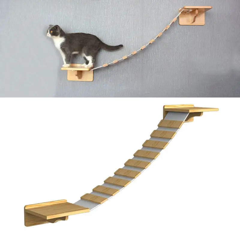 

Cat Climbing Frame Kitten Jumping Platform Wall-mounted Pet Furniture Play House