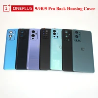 original oneplus 9 pro back glass rear housing cover replacement back door battery case for one plus 9r 9 1 9r with camera lens