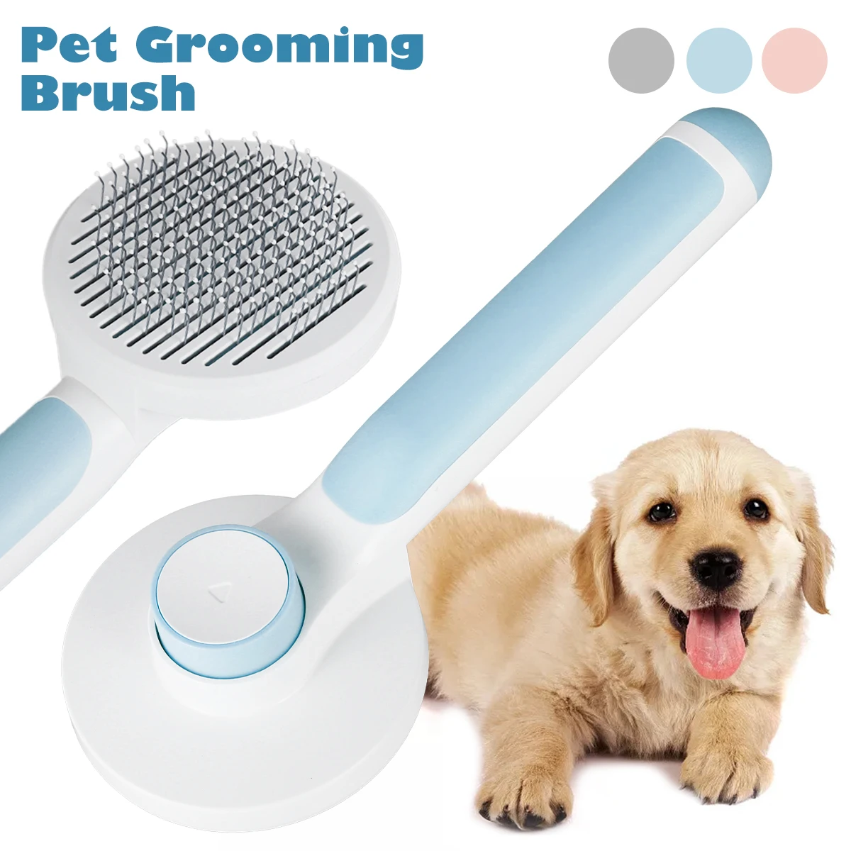 

Dog Hair Removal Comb Grooming Cat Flea Com Pet Products Pet Comb Cats Comb for Dogs Grooming Tool Automatic Hair Brush Trimmer