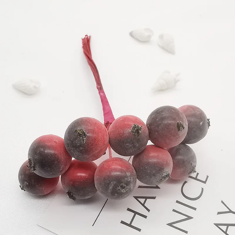 10 шт. рождественские украшения для дома матовые мини фрукты искусственная