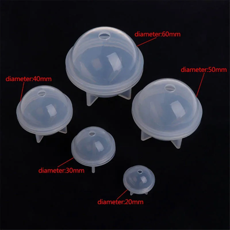 

DIY Sphere Ball Silicone Mold Mould for Resin Craft Ball Jewelry Making New -MX8