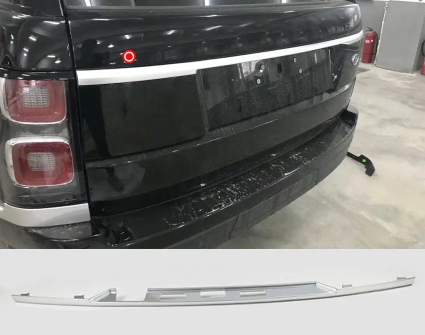 

Fits For Land Range Rover L405 2013-2021 ABS Silver Rear Door Tail Gate Trunk Body Cover Trim Moulding Car Accessories