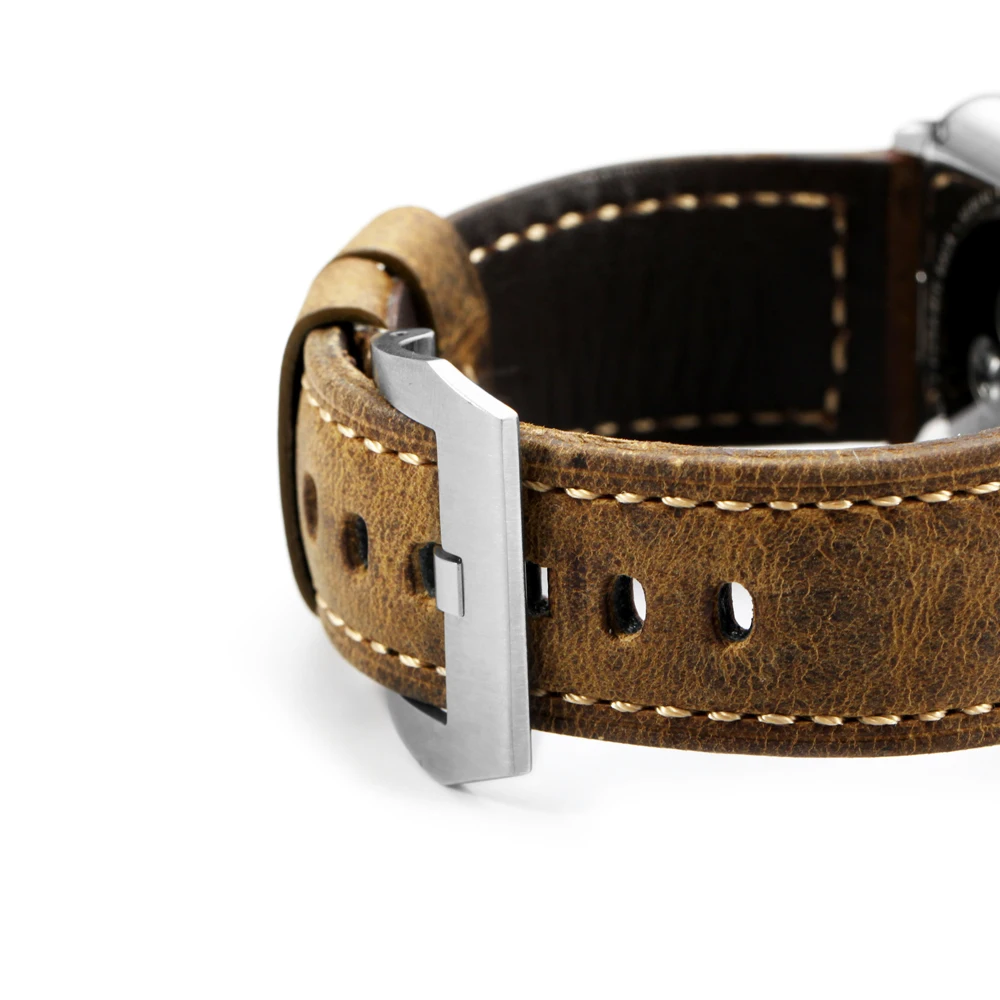 IStrap Panerai ремешок для часов 24 мм 22 мм | Италия Винтаж Натуральная кожа Panerai ремешок с пряжкой из нержавеющей стали Panerai браслет