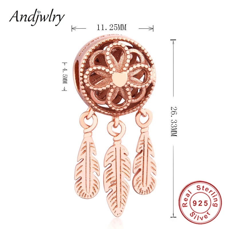 Подходит для оригинальных шармов браслет 925 пробы серебро розовое золото