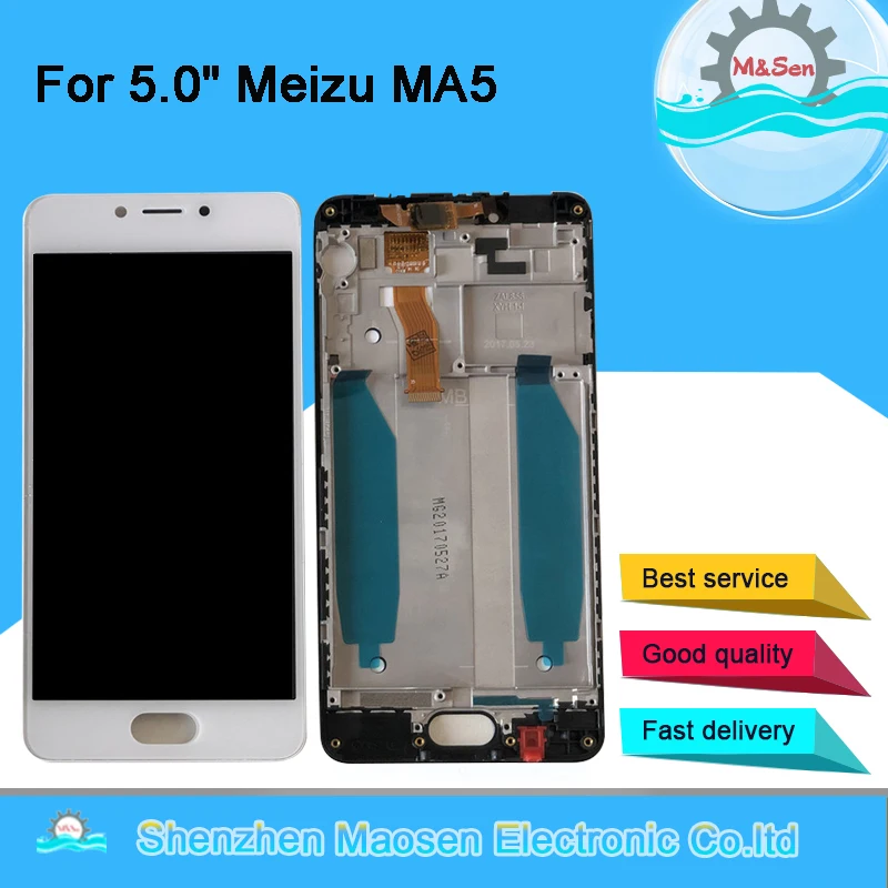ЖК экран M &amp Sen 5 0 ''для Meizu MA5 M5C M710H дисплей с сенсорной панелью и дигитайзером